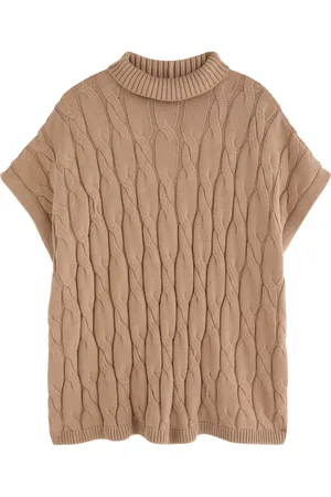 Eileen Fisher Cable-knit Cotton-blend Jumper - - L/XL (UK20/XL)