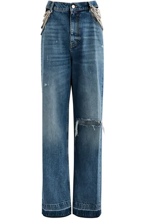 Stella McCartney Falabella Cut-out Straight-leg Jeans - - 26 (W26 / UK8 / S)