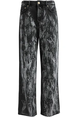 Ganni Paint-splatter Straight-leg Jeans - - 25 (W25 / UK6 /xs)