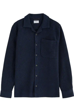 Percival Ashdown Patterned-intarsia Woven Shirt - - M