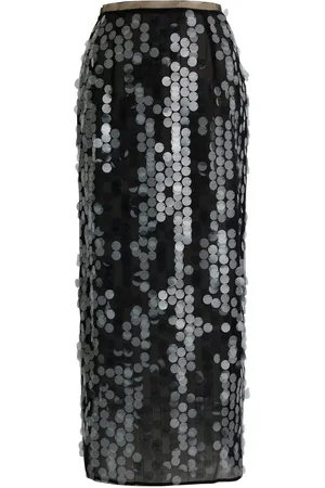 16Arlington Dia Sequin-embellished Tulle Midi Skirt - - 10 (UK10 / S)