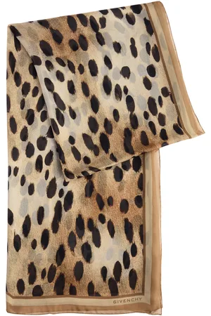 Givenchy Cheetah-printed Silk-satin Scarf - - One Size
