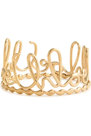 Chloé Iconic Logo Bangle - set of two - - One Size