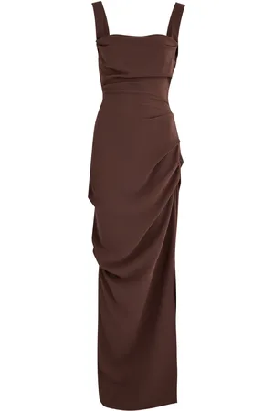 Paris Georgia Raf Gathered Maxi Dress - - M (UK12 / M)