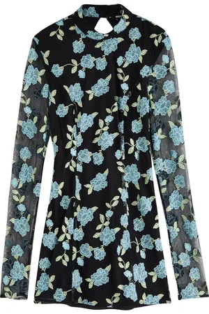 ROTATE Floral-embroidered Tulle Mini Dress - - 40 (UK12 / M)