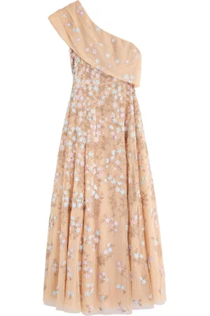 Needle & Thread Everett Bloom Floral-embroidered One-shoulder Tulle Gown - - 6 (UK10 / S)