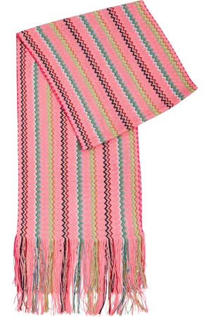 Missoni Zigzag-intarsia Fine-knit Scarf - - One Size