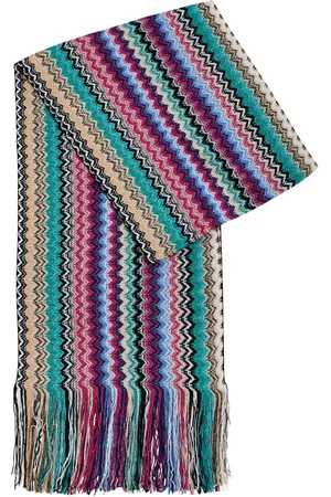 Missoni Zigzag-intarsia Metallic-knit Scarf - - One Size