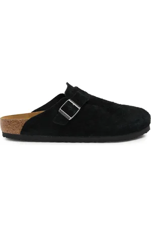 Birkenstock Boston Brushed Suede Sliders - - 44 (IT44 / UK10)