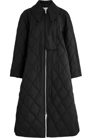 Ganni Quilted Shell Coat - - 36 (UK8 / S)