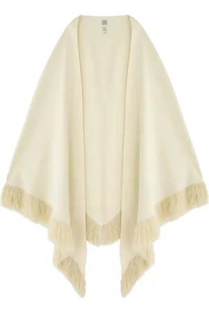 Totême Fringed Crepe de Chine Scarf - - One Size