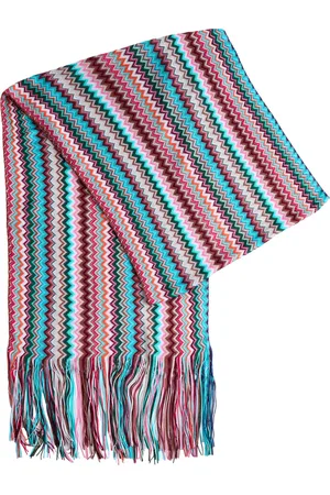 Missoni Zigzag-intarsia Fine-knit Scarf - - One Size