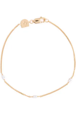 Astrid & Miyu Navette Crystal 18kt -plated Bracelet - One Size