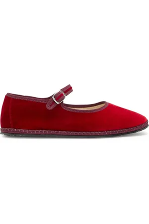 VIBI VENEZIA Velvet Mary Jane Flats - - 36 (IT36/ UK3)