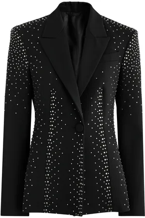 The Attico Crystal-embellished Wool Blazer - - 44 (UK12 / M)