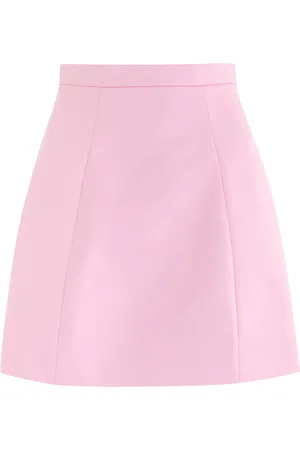BLUMARINE Satin Mini Skirt - - 42 (UK10 / S)