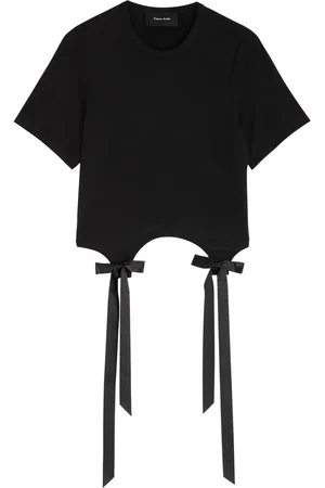 Simone Rocha Bow-embellished Jersey T-shirt - - M (UK12 / M)