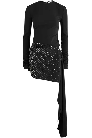 The Attico Crystal-embellished Draped Mini Dress - - 42 (UK10 / S)