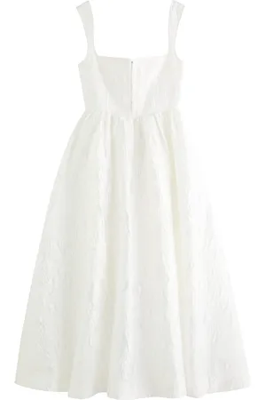 CLEA Anton Floral-jacquard Twill Midi Dress - - M (UK12 / M)
