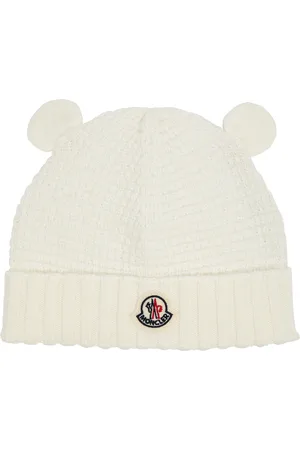Moncler Kids Bear Waffle-knit Wool Beanie - - 3XS (6 Months)