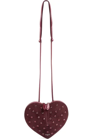 Alaïa Le Coeur Crystal-embellished Suede Cross-body bag - - One Size