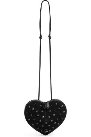 Alaïa Le Coeur Crystal-embellished Suede Cross-body bag - - One Size