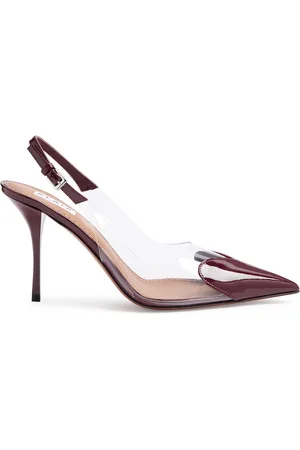 Alaïa Coeur 100 Patent Leather Slingback Pumps