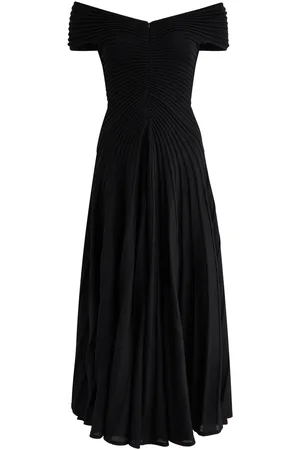 Alaïa Off-the-shoulder Ribbed Wool Midi Dress - - 38 (UK10 / S)