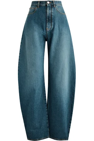 Alaïa Round Barrel-leg Jeans - - 40 (UK12 / M)