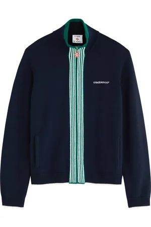 Casablanca Tennis Logo-embroidered Wool Track Jacket - - L