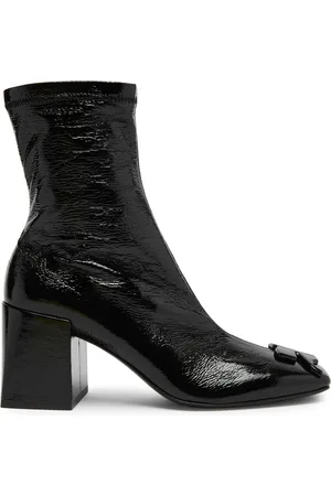 Courrèges Reedition 75 Crinkled Vinyl Ankle Boots - - 38 (IT38 / UK5)