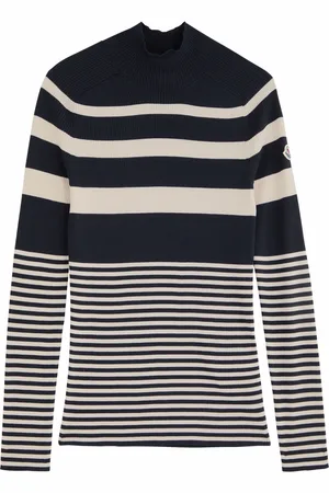 Moncler Striped-intarsia Ribbed Wool top - - M (UK 12 / M)