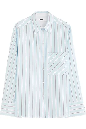 DAY Birger et Mikkelsen Mac Striped Cotton-blend Shirt - - 38 (UK12 / M)