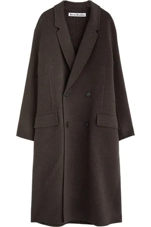 Acne Studios Herringbone-weave Wool-blend Coat - - 50 (IT50 / L)