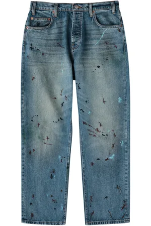 CHERRY LOS ANGELES Paint-splatter Straight-leg Jeans - - 30 (W30 / S)