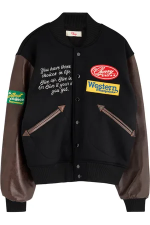 CHERRY LOS ANGELES Western Champion Wool-blend Varsity Jacket - - L