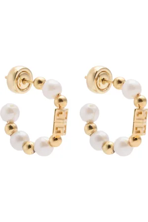 Givenchy 4G Faux Pearl-embellished Hoop Earrings - - One Size