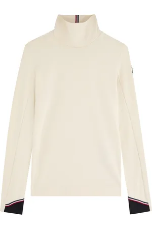 Moncler Logo-appliquéd Stretch-jersey top - - XS (UK 8 / XS)