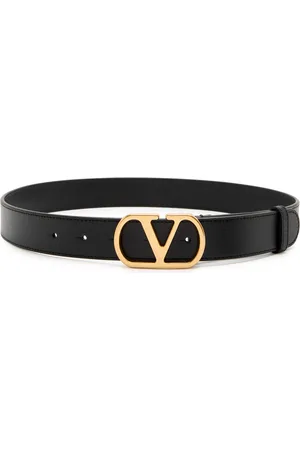 VALENTINO GARAVANI Vlogo Grained Leather Belt - - 30 (UK8/ S)