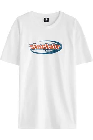 Sinclair Italics Logo-print Cotton T-shirt - - L