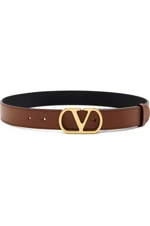 VALENTINO GARAVANI Vlogo Grained Leather Belt - - 32 (UK10/ M)