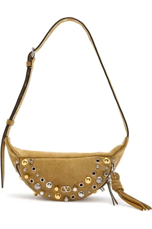 VALENTINO GARAVANI Embellished Suede Belt bag - - One Size