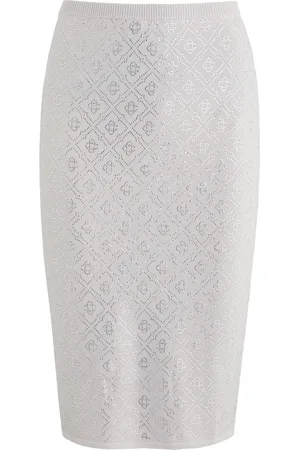 Casablanca Logo-embellished Wool Skirt - - L (UK14 / L)