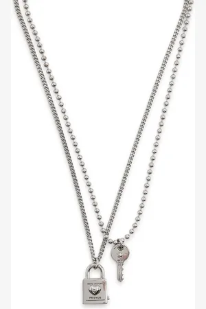 Marc Jacobs Friendship Padlock -plated Necklace set - One Size
