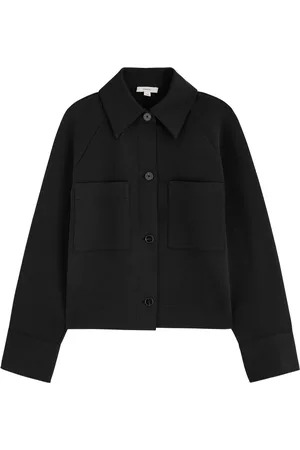 Vince Cropped Cotton-blend Jacket - - L (UK14 / L)