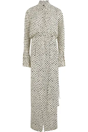 PETAR PETROV The Saint Polka dot Maxi Shirt Dress - - 38 (UK10 / S)