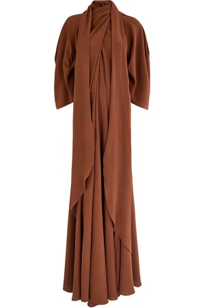 PETAR PETROV The Ghost Who Walks Draped Silk Maxi Dress - - 38 (UK10 / S)