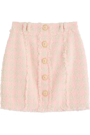 Balmain Checked Bouclé Tweed Mini Skirt - - 38 (UK10 / S)