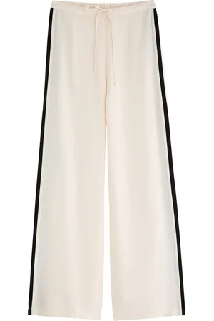 Frame Side-striped Silk Trousers - - L (UK14 / L)