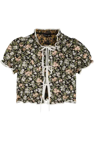 Sister Jane Graces Floral-jacquard top - - 10 (UK10 / S)